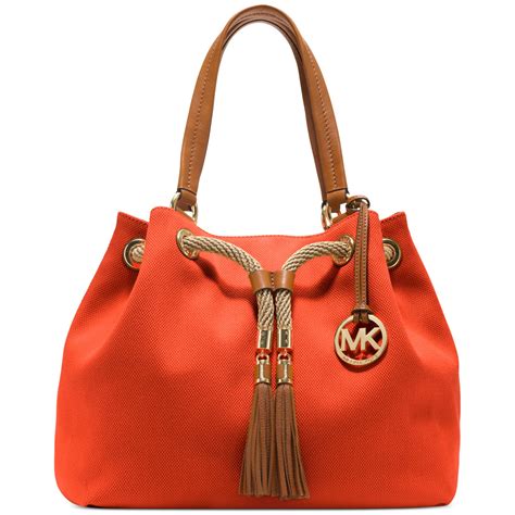 michael kors marina canvas gathered tote|Michael Kors Tote bags outlet.